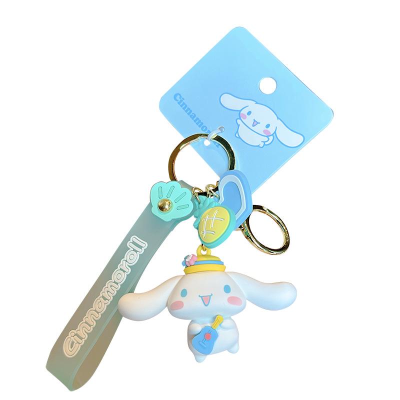 Refreshing Summer Big Eared Dog Keychain Cartoon Melody Kulomie Women'S Delicate Bag Pendant