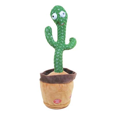 Dancing Cactus Can Sing And Learn To Talk Enchanting Plush Toy Rechargeable Model 120 Songs ,Dancing + Singing + Learning To Talk + Recording,