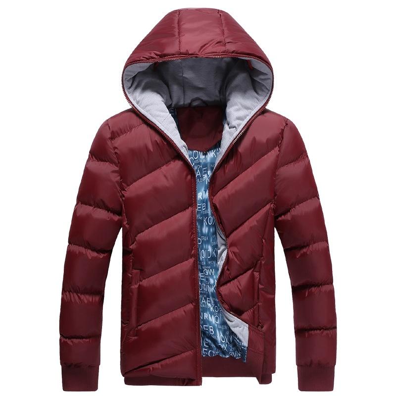 Men Fashion Winter Warm Padded Coat Thick Casual Outerwear Parka Top Jacket