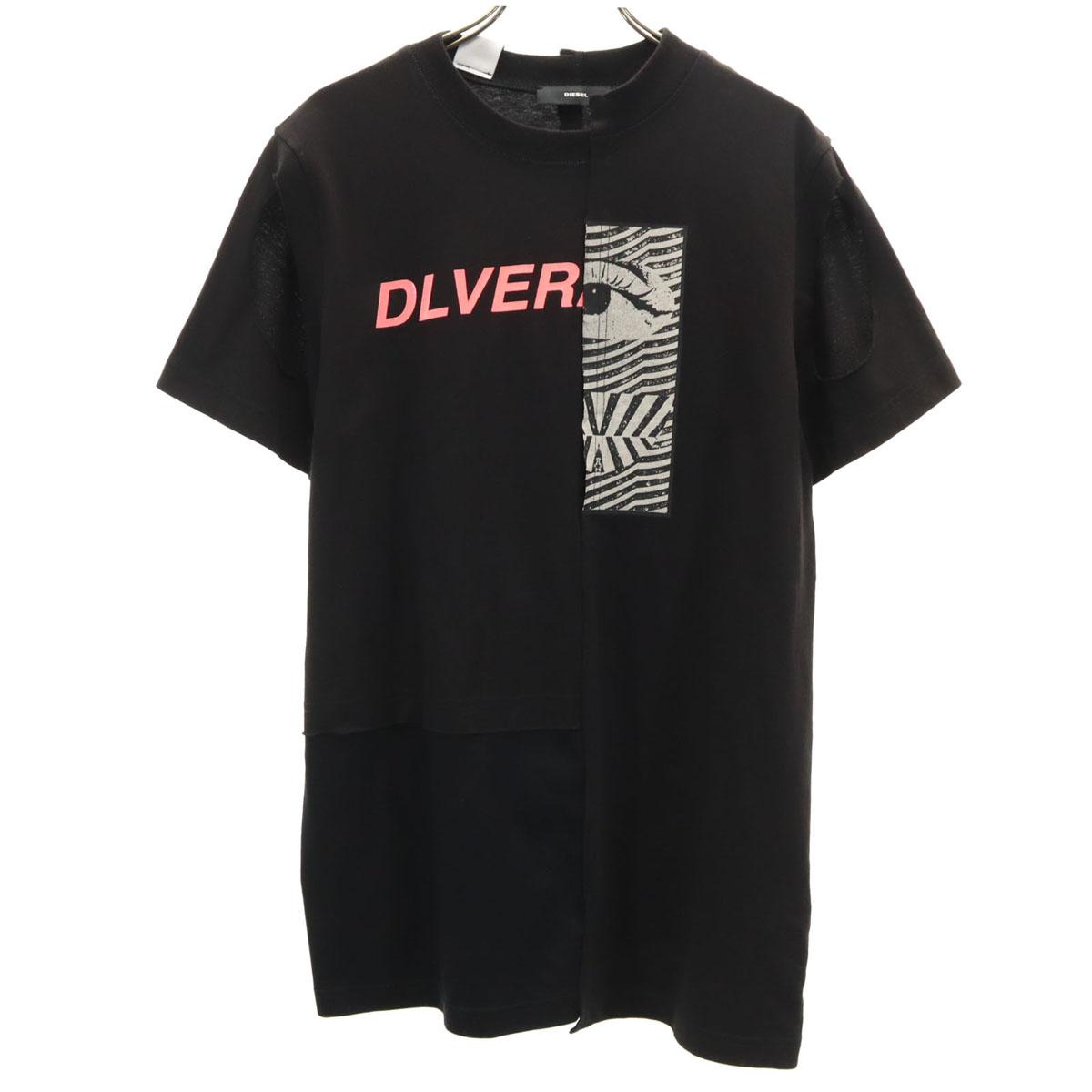 

DIESEL Short sleeve T-shirt XS black T-GOMEZ Women Used