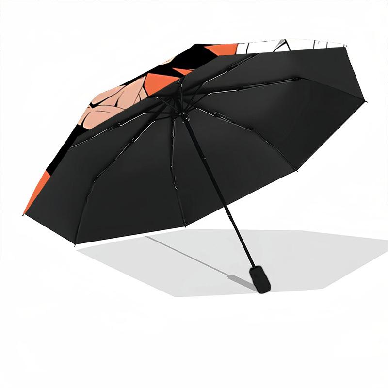 1pc Goku, Auto Open/close Umbrella, Portable Travel Umbrella, Everyday Use - Outdoor Accessory, Artistic Pattern, Compact Design, Fashion Lovers yy250