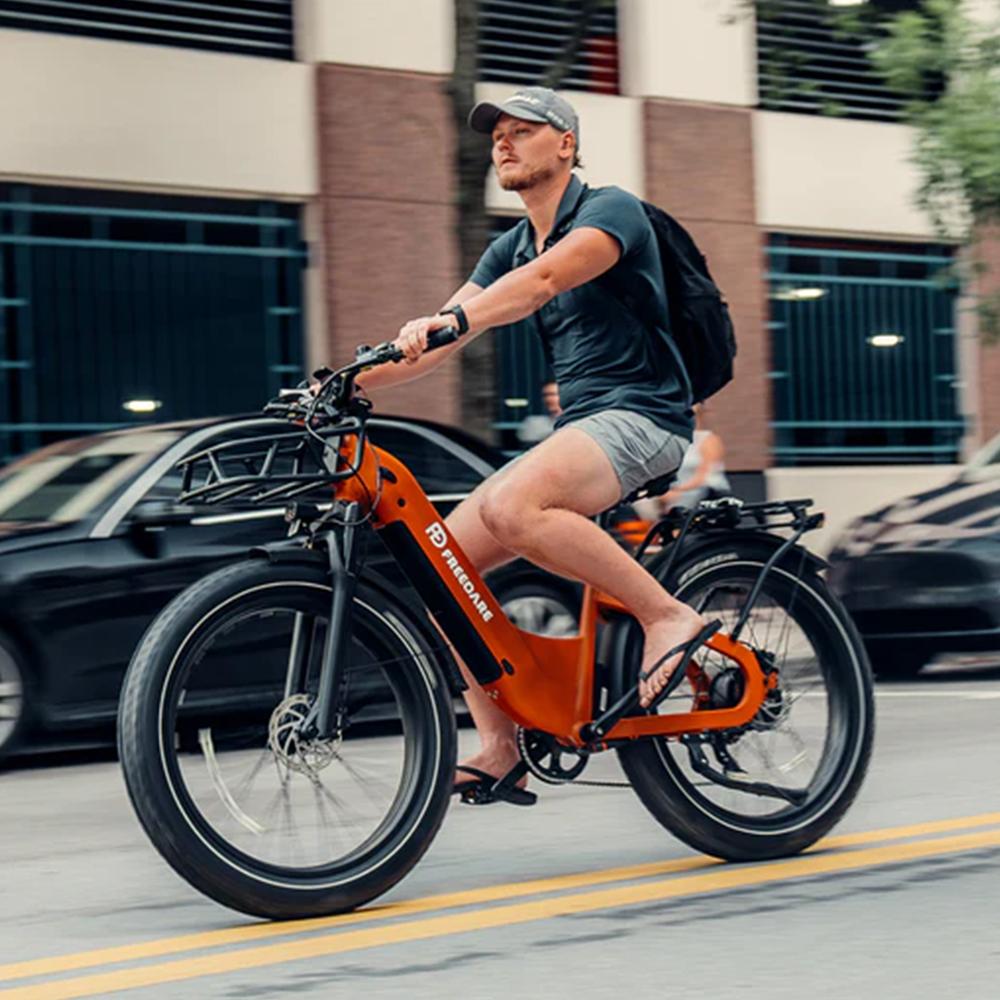 FREEDARE Eden Electric Bike Adults with Front Basket and GPS Smart App Control ,48V 20Ah Battery,Torque Sensor