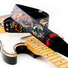 Straps 6cm TATTOO BLACK RightOn! Guitar/Bass Strap, Wide, 100-150cm,