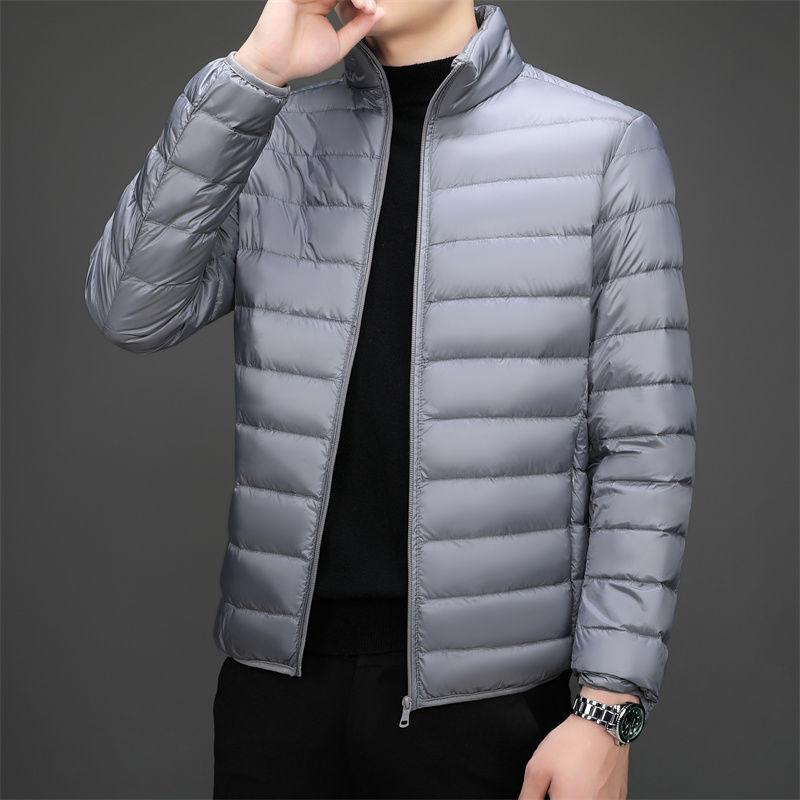 Lightweight Cotton Coat Men Stand Collar Winter Men's Cotton Coat Men's Casual Thin Style