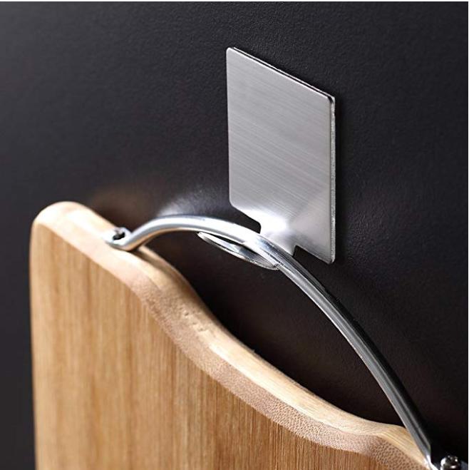 Stainless Steel Adhesive Wall Coat Hanger Hook Bathroom Towel Robe Hook Shower Hook