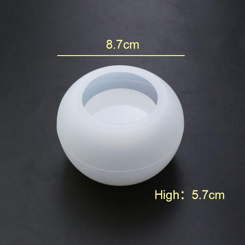 For Fun DIY Silicone Mold for Epoxy Resin Candle Holder Aromatherapy Candle Molds Clay Plaster Mould Drop Glue Mold