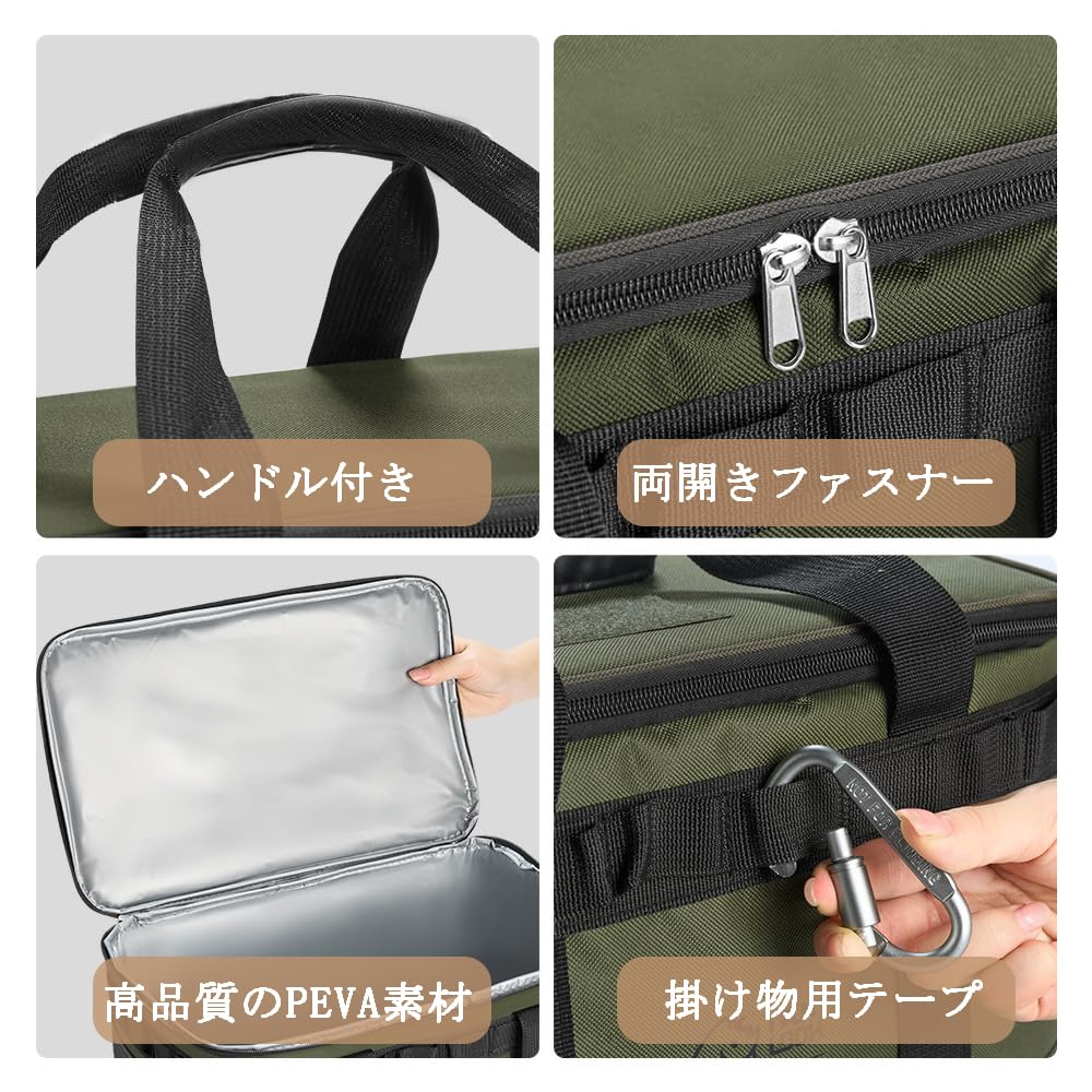 Large Capacity 23L Cooler Bag, Waterproof, Abrasion-Resistant, Foldable, Handheld or Shoulder Bag, Perfect for Camping, Picnics, Fishing, Fireworks,