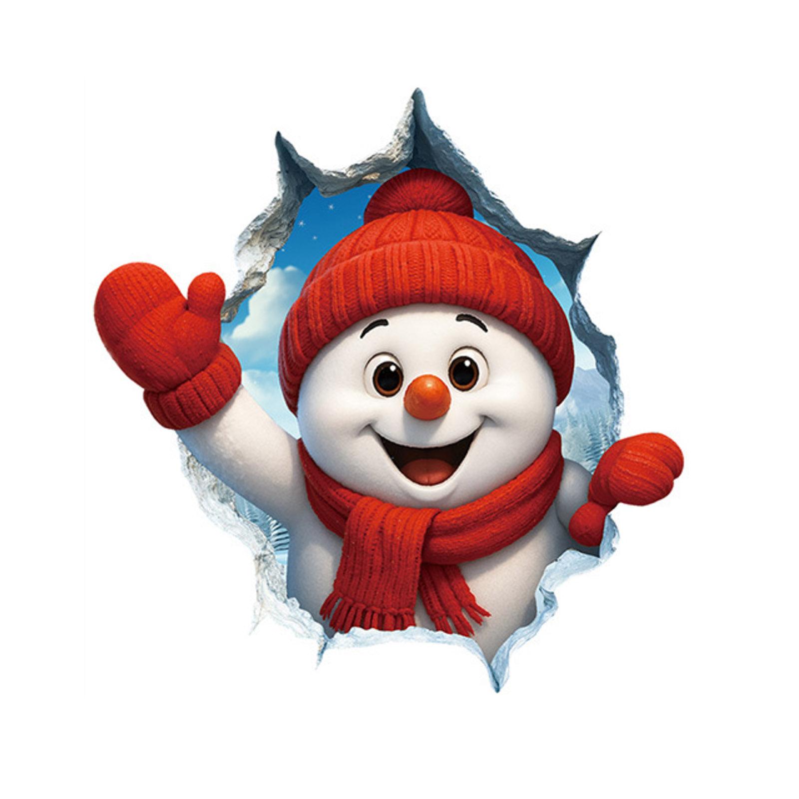 

Рождественские украшения Украшение для праздничной вечеринки Наклейки на окна ПВХ Статические наклейки Украшения для окон One Size