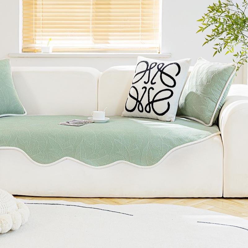 Special-Shaped Chenille Sofa Cushion New 2024 Four Seasons Universal Cushion Anti-Slip Tape Simple Modern Sofa Cover