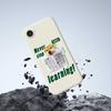 For iPhone 16e Case Learning Dog Pattern Printing Straight Edge TPU Phone Back Cover