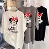 Women Minnie Mouse Graphic Short Sleeve T-Shirt Casual Loose Round Neck Cartoon Print Summer Tee Top