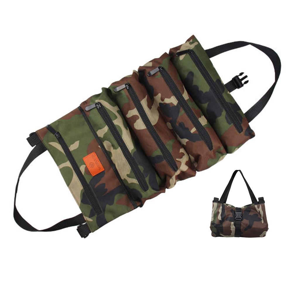 Multi-Purpose Tool Bag Multi Pocket Hardware Tools Pouch Tool Organizer Carrier Bag Roll Up Tool Bag for Mechanic/Electrician
