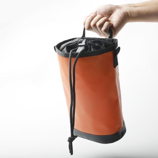 Arborist Rope Storage Bag 5L Tree And Rock Climbing Rope Carrier Bag with Drawstring Closure Multi-pockets Bucket-style Arborist Gear Bag