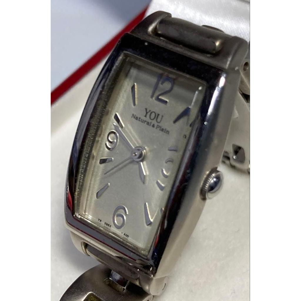 Used Working item YOU Orient analog watch stainless silver orient