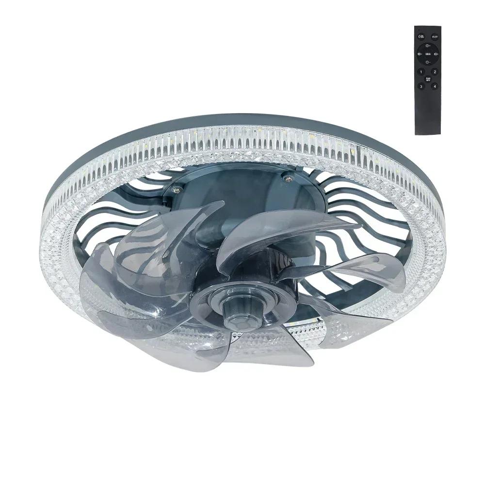 

3-In-1 Ceiling Fan with Lighting Lamp E27 Converter Base with Remote Control for Bedroom Living Home Room Decor Silent AC85-265V