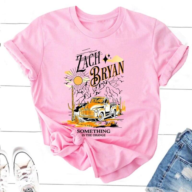 Zach Bryan Something In The Orange Tshirt Vintage Country Music T-Shirt Summer Cotton American Heartbreak Tees Unisex Tops Unisex