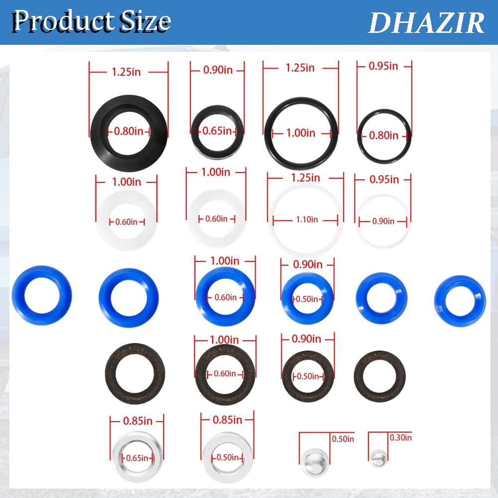 2PCS 244194 Pump Repair Packing Valves Kit, for Graco 210 230 295 390 395 490 495 595 Airless Paint Spray Aftermarket