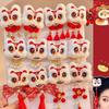 New Year Hair Clip Pearls Side Clip Tassels Pompoms Sweet Bowknot Plush Furry Hairpin Sweet Cool Photo Props