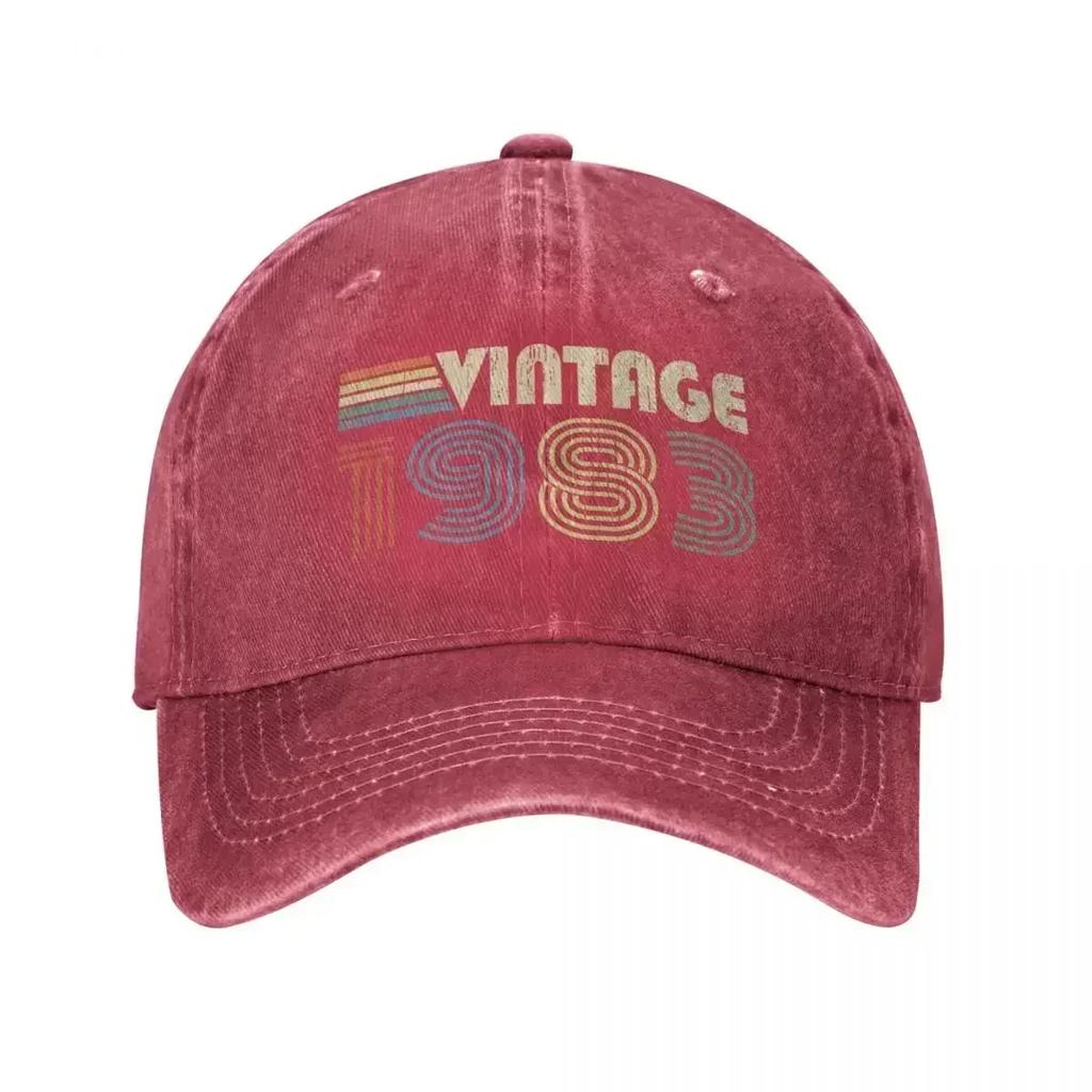 2022 New 1983 40th Birthday Gift Washed Cotton Baseball Caps Snapback Hat Dad Visor Cap Spring Summer Vintage Casquette Gorras