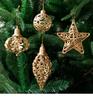 Gangheng Gold Star Pendant and Irregular-Shaped Christmas Tree Ornaments Set