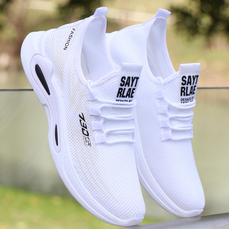 

Летние сетчатые кроссовки дышащие тонкие беговые кроссовки модные кроссовки легкие сетчатые кроссовки белые кроссовки 38 (standard size)