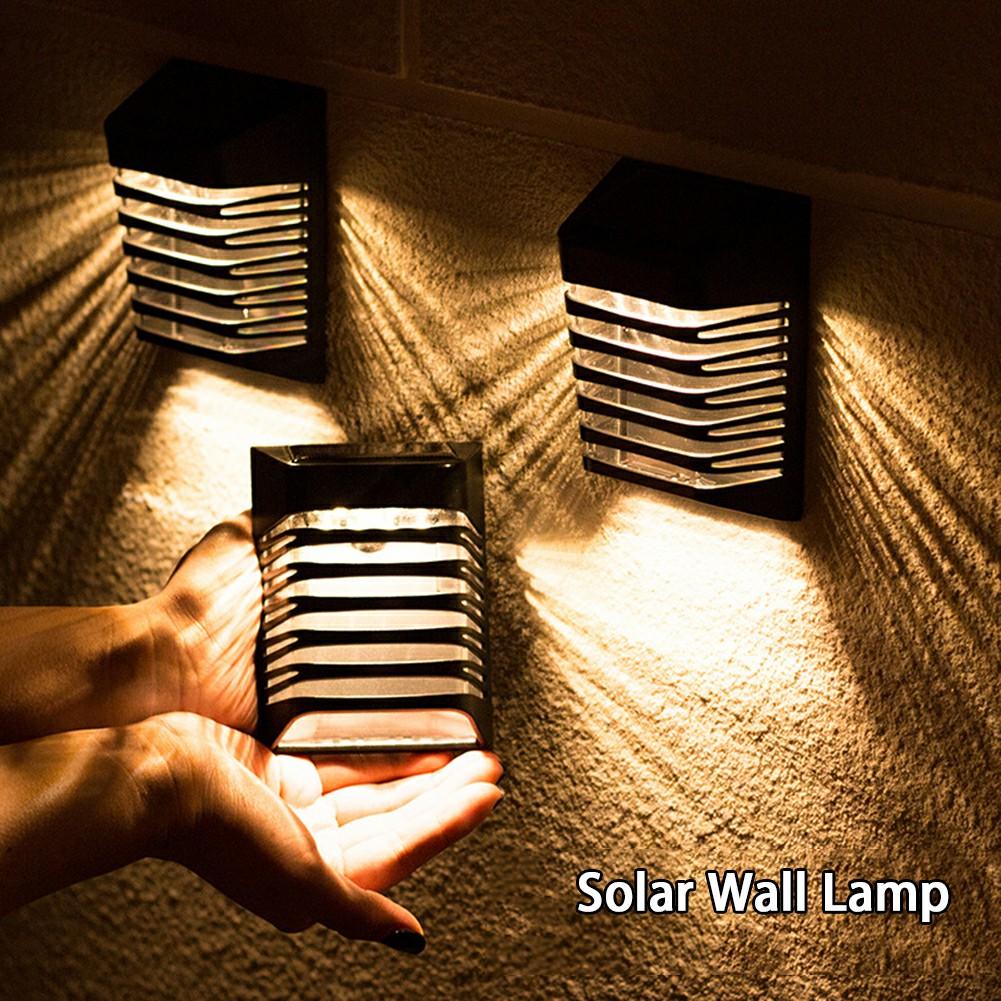 

YH0614 Solar Fence Lights Wall-Mounted Square Shape Outdoor Garden Lamp A