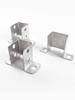 Square Tube C-Shaped Connector Base with Inner Slot and Solderless Guardrail Accessory