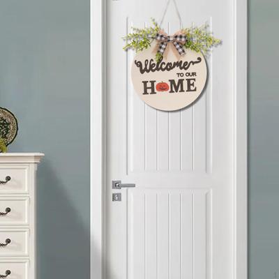 Seasonal Welcome Sign Front Door Decoration Home Decor Housewarming Gifts 30cm Rustic Wood Wreaths
