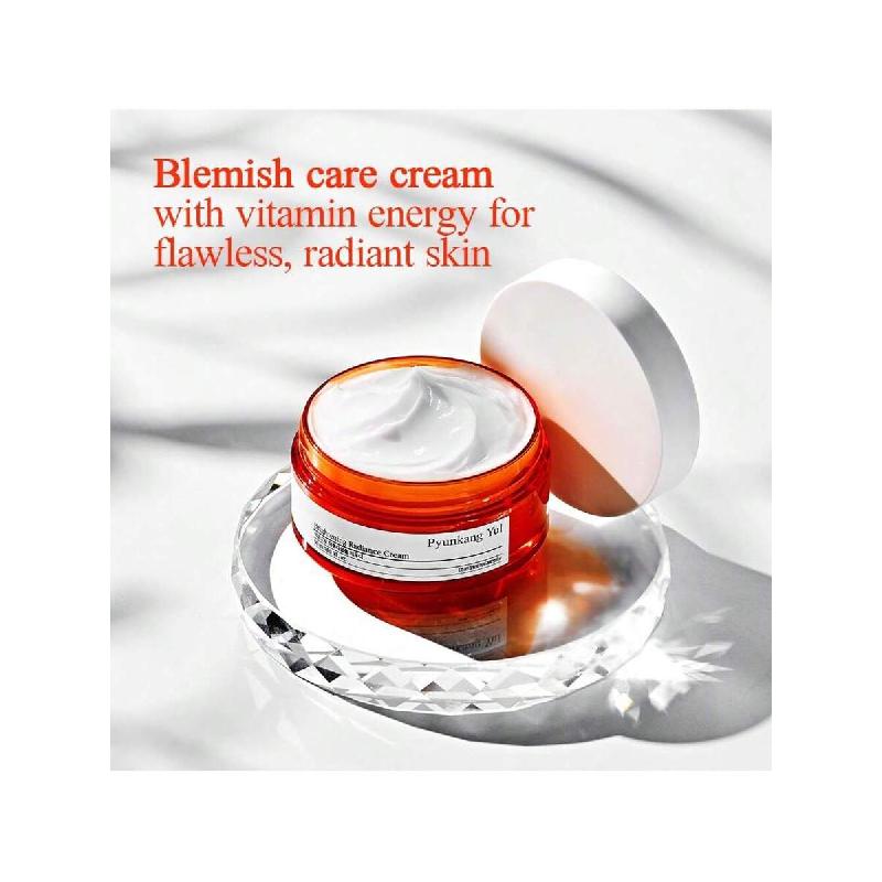 Pyunkang Yul Radiance Vita Cream With Vitamin C And Pearl Extract(50 Ml) – Moisturizing Cream For Flawless, Radiant Skin