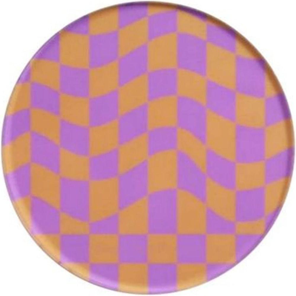 Non-Slip Checkerboard Acrylic Coaster Heat Insulation Drinks Placemat Simple Bowl Pad  Table