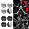 4 Stück 75mm Auto Styling 3D Metall Radnabenkappe Staubschutz Aufkleber Für Audi A4 B8 8P A3 A5 A6 C7 A1 A7 A8 Q2 Q3 Q5 Q7 RS TT