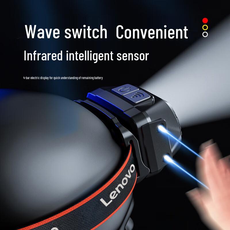 Lenovo Rechargeable Waterproof LED Headlamp