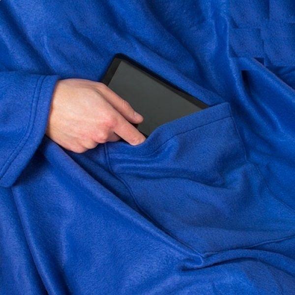 Adult Fleece Sleeve Blanket Navy