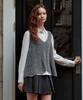 ZEROSTREET Fore V-Neck Wool Vest / Gray
