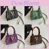 Chic Vintage Leopard Print Commuter Small Square Bag Fashionable And Versatile For Daily Use