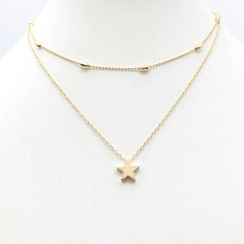 European and American exaggeration, simple and versatile collarbone chain accessories women, side chain thick chain temperament street 