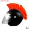 Mohawk Helmet Wig Cuttable Helmet Decorations Wigs Cockscomb Motocross Full Face Off Road Helmet Decoration Hair Sticker