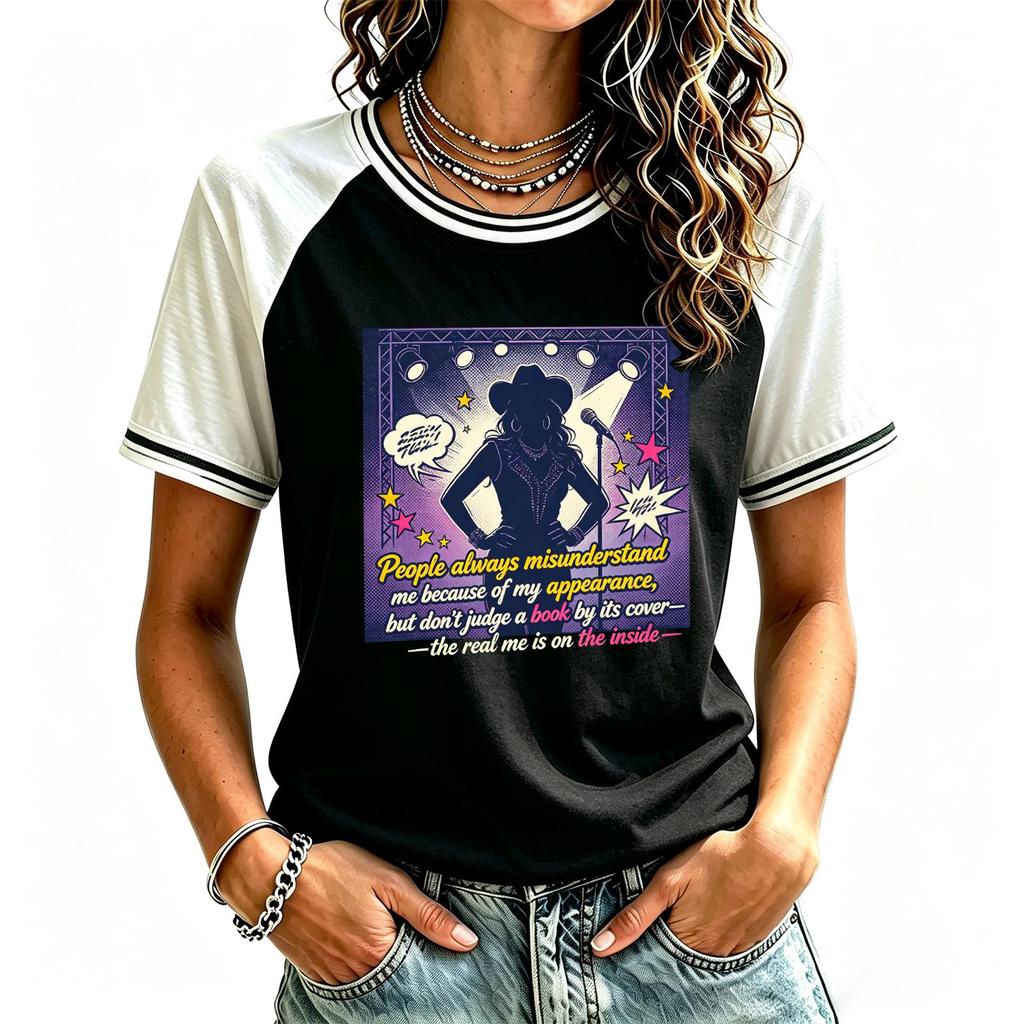 Women's Casual Short Sleeve Neck Printed T-Shirt