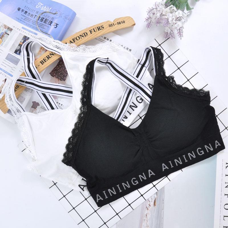 Girls' Bottoming Vests With Yoga Jogging Bra