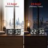 LED Digital Alarm Clock Voice Control Dual Alarms Snooze Function Night Mode Desktop Table Clock 12/24H Electronic LED Clock2
