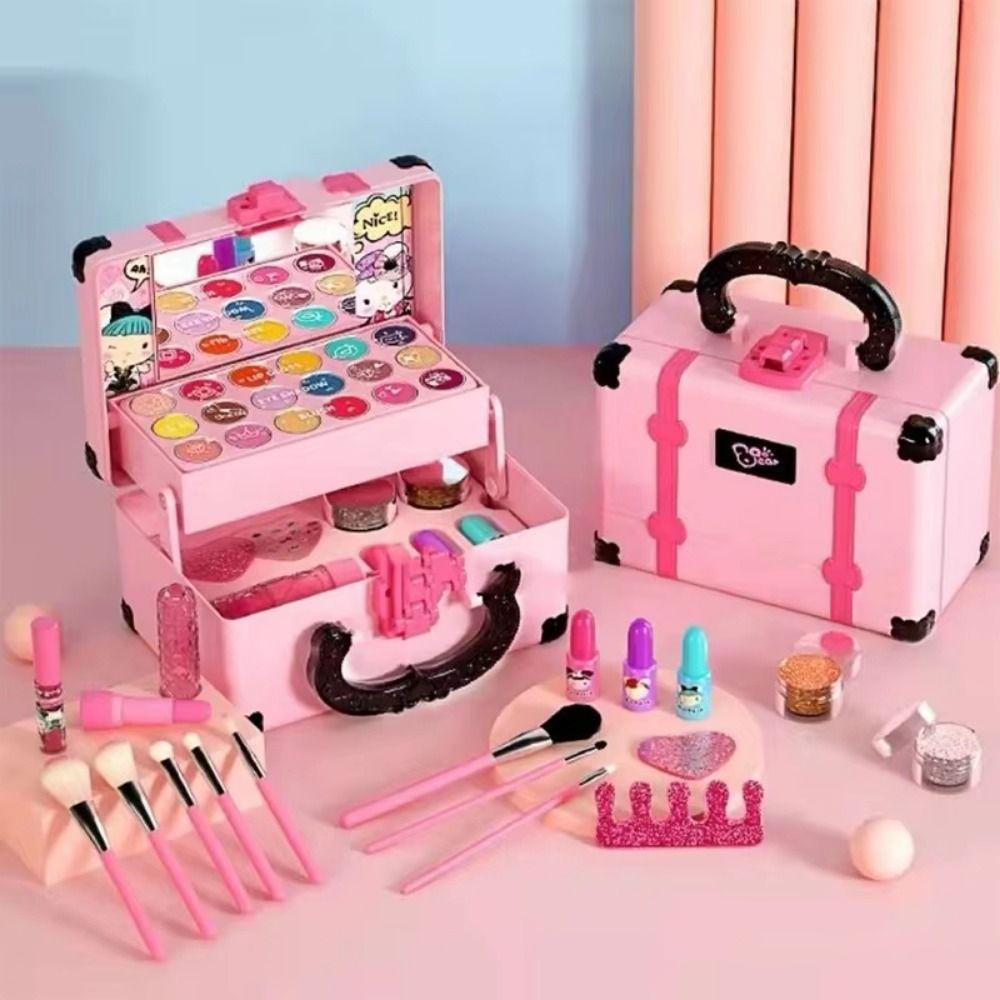 Portable Children's Makeup Toys Eye Shadow Children Cosmetic Beauty Set  Makeup Tool