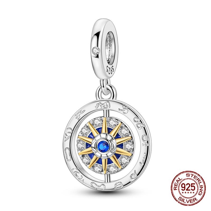 Fit Original 925 Bracelet Magic Star Plate Angel Moon Tree of Life Charms DIY Jewelry Making Women Gift 100% 925 Silver