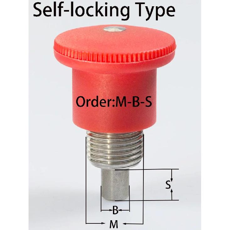 Auf Lager M8/10/12/16 Feingewinde KST218 Kohlenstoffstahl Indexbolzen Mini-Indexe Federstift Arretierschraube Feingewinde Indexbolzen