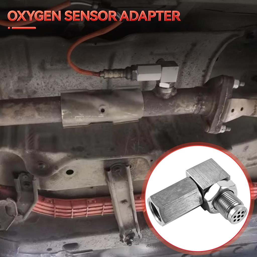 Universal O2 Oxygen Sensor Spacer Adapter 02 Bung Extension Catalytic Converter Oxygen Sensor Extender 90 Degree P0420 P0430 New