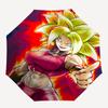 1pc Dragon Ball Z Broly Outdoor Umbrella - Automatic Opening/Closing - Portable 3-Fold Design - 8-Rib Iron Frame - Perfect Gift for Fans, Travelers, D