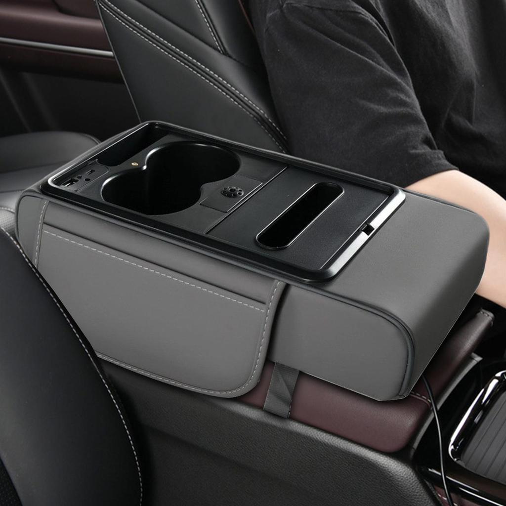 Car Armrest Pad Non-slip Water Proof Ergonomic Long-lasting Organization Car Armrest Box for Family Friends Adults Men Women