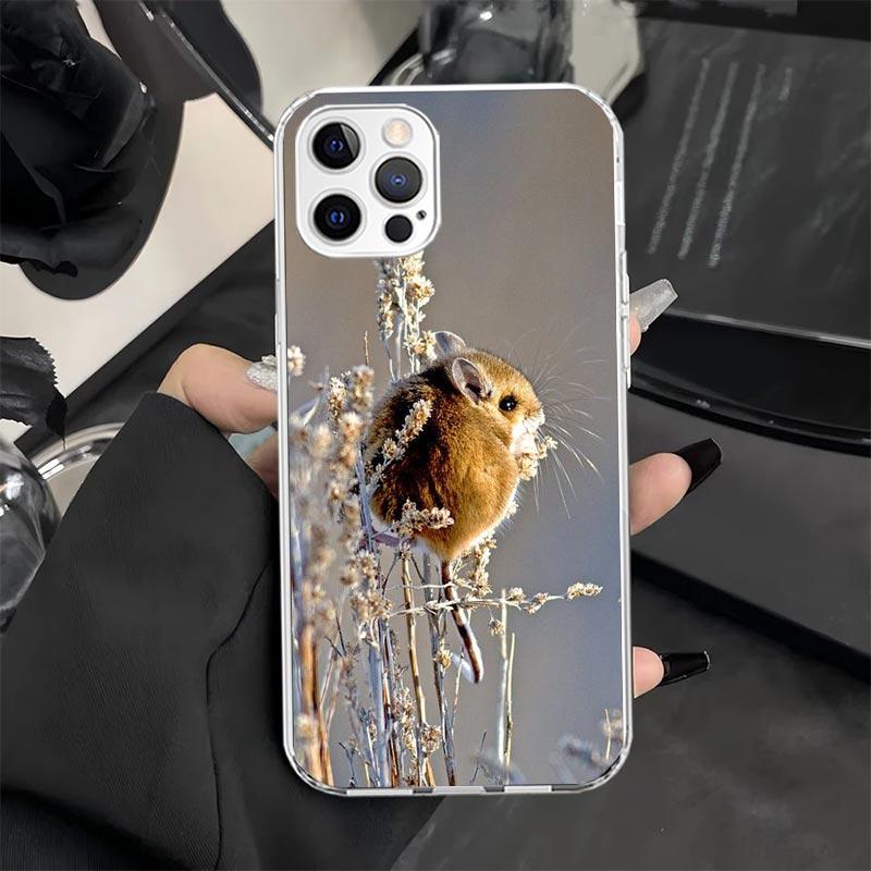 Cute Lovely Pet Hamster Phone Case for iPhone 13 12 Mini 11 Pro X XS Max XR 7 Plus 8 SE 6 6S 5 5S Soft Silicone Fundas Cover