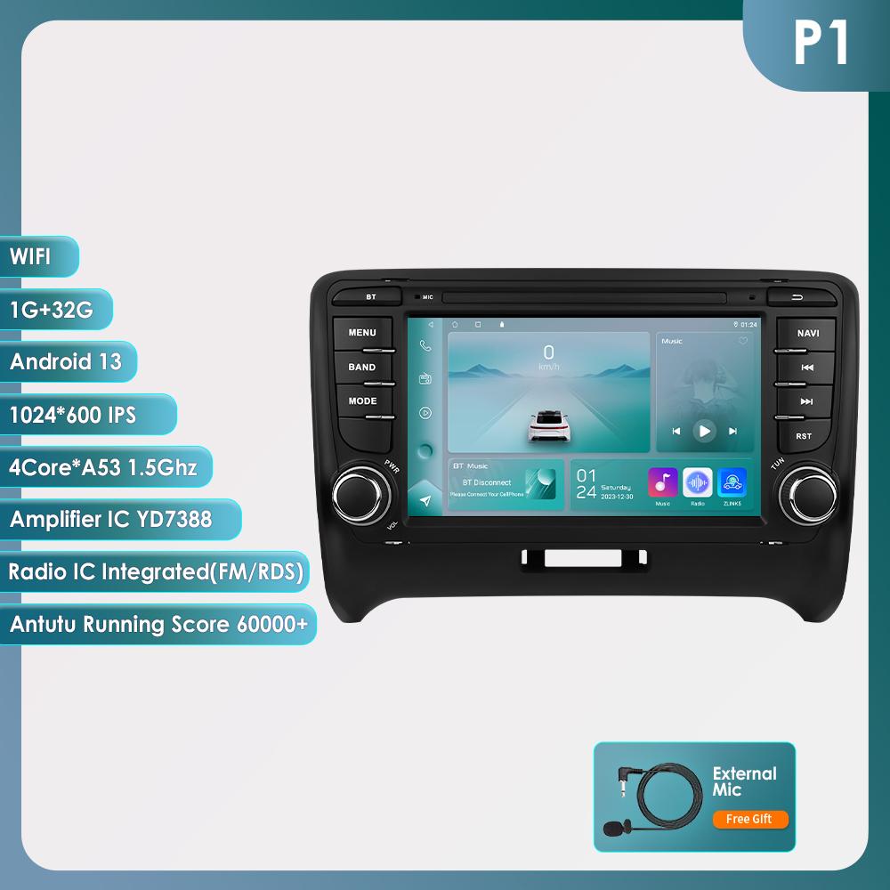 

Hizpo Автомагнитола для TT MK2 8J 2006 - 2014 Android Мультимедийный Видеоплеер Навигация GPS Carplay QLED Интеллектуальный Сенсорный Экран Авто Стерео 8G P1 4Core 1G 32G