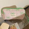 Bowknot Quilted Makeup Bag Multi-function Stationery Storage Bag  Makeup Accessory