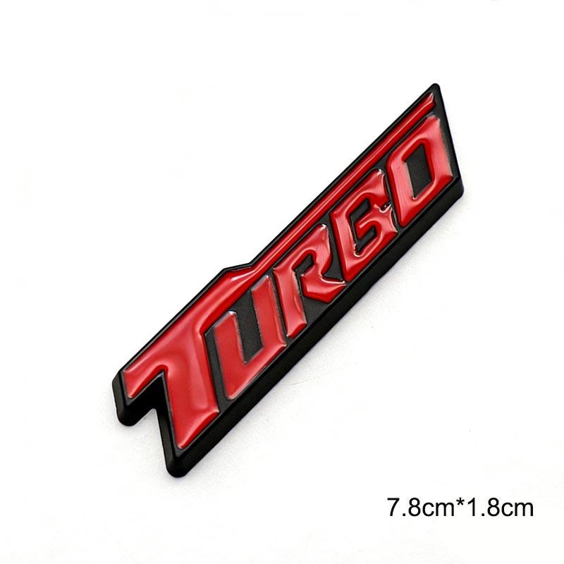 

3D Metal TURBO Fender Decorative Sticker For Malibu Cruze Explorer Trailblazer Modified Accessories